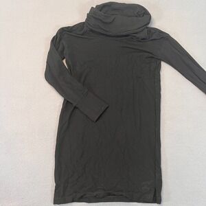 Dalia Sweater Dress Size XS Turtleneck Cowl Neck LS Black Shift Dress Party Drap